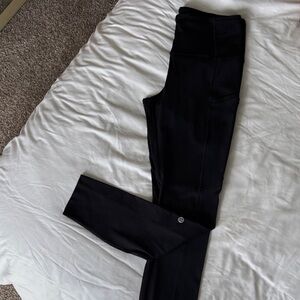 Lululemon Athletica Black Leggings Align High Rise crop